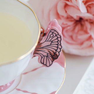 Butterfly Tea Cup & Saucer-Pink