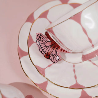 Butterfly Tea Cup & Saucer-Pink