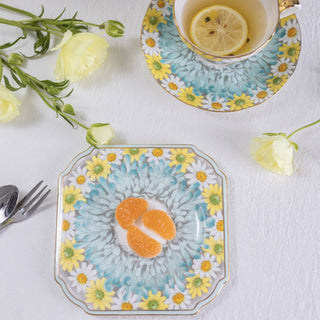 Daisy Sweet Plate-Blue