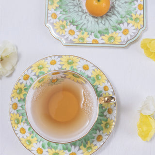 Daisy Sweet Plate-Green