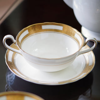 Empress White & Gold Cream Soup