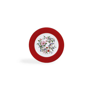 Colored Glaze Pembroke Sweet Plate-Red