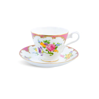 Wilton Stratford Tea Cup & Saucer-Red