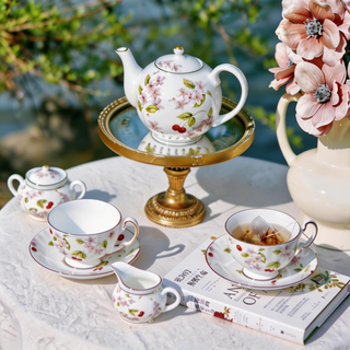 Cherry Blossom 7 Pieces Early Morning Tea Set