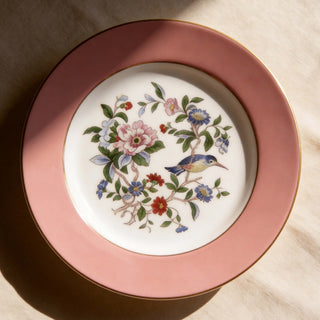 Colored Glaze Pembroke Sweet Plate-Pink
