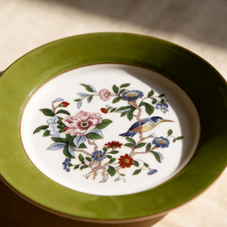 Colored Glaze Pembroke Sweet Plate-Mill Green