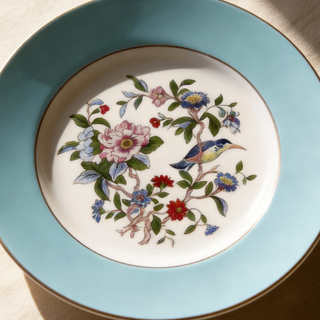 Colored Glaze Pembroke Sweet Plate-Turq