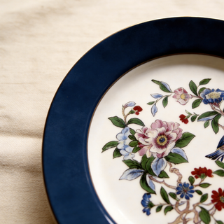 Colored Glaze Pembroke Sweet Plate-Blue