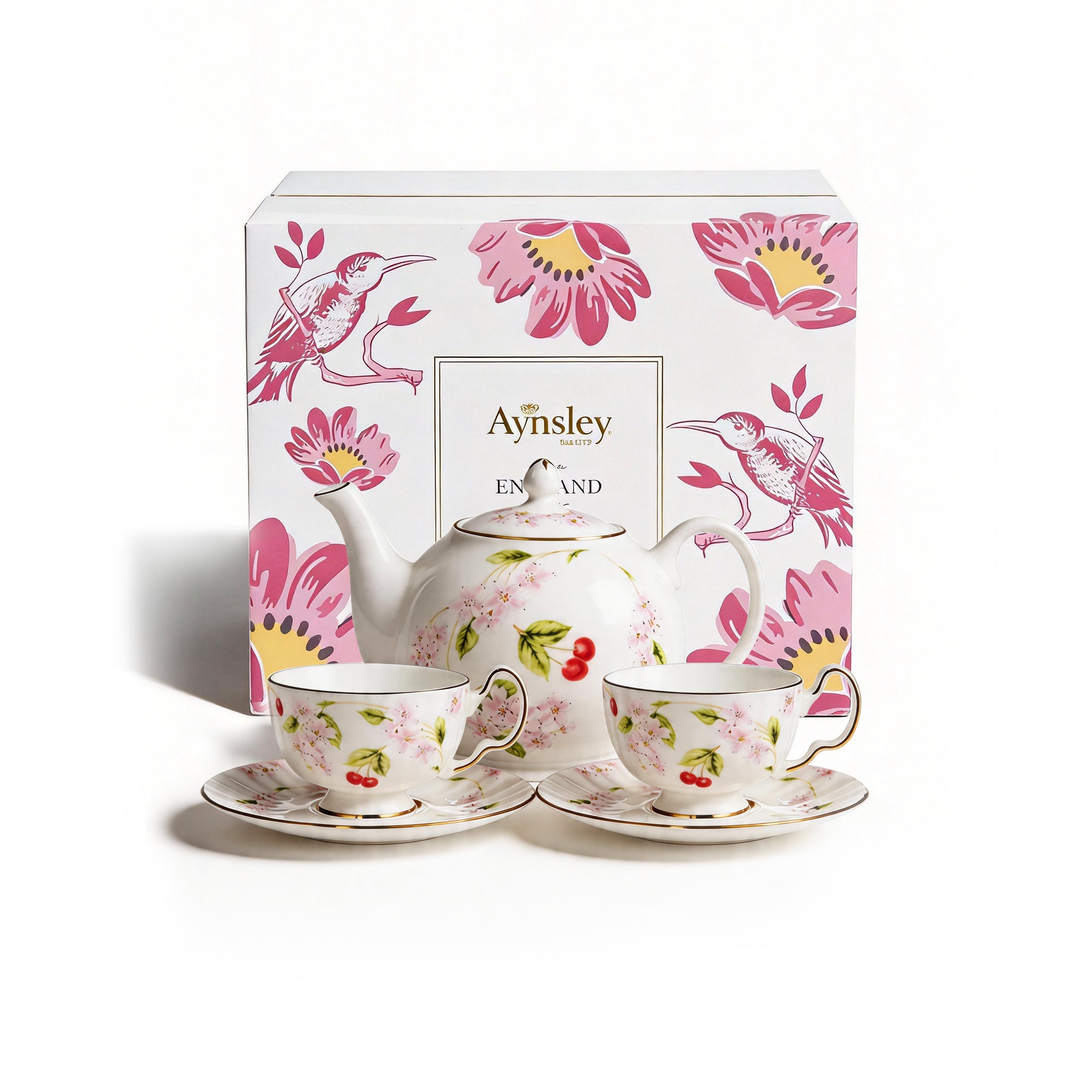 Cherry Blossom Oban 5 Pieces Tea Set – Aynsley