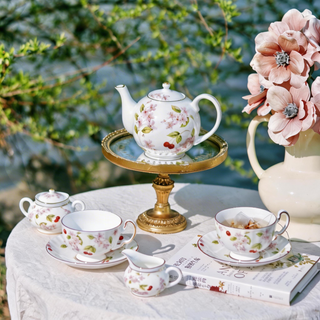 Cherry Blossom 7 Pieces Early Morning Tea Set – Aynsley