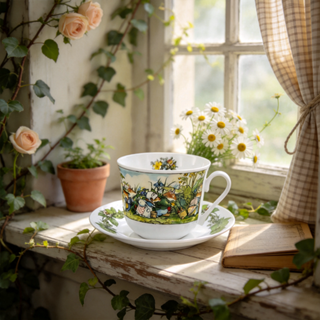 Brambly Hedge Countryside Warmth Tea Cup & Saucer - Brookside Bloom