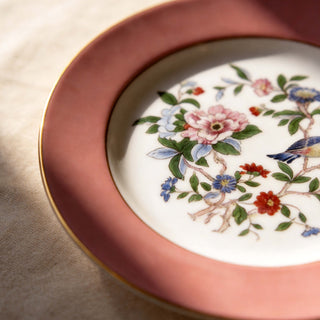 Colored Glaze Pembroke Sweet Plate-Pink