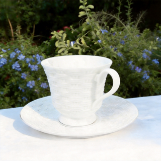 Basketweave Lancaster Tea Cup & Saucer