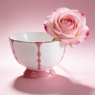Butterfly Sugar Bowl Round-Pink