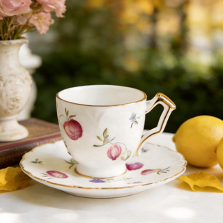 Florida Crocus Coffee Cup & Stand