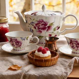 Peony Windsor 5 Pieces Tea Set