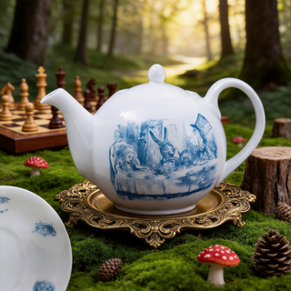 Alice In Wonderland Small Classic Teapot - Blue