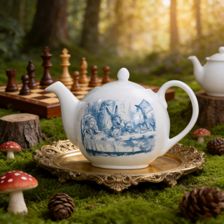 Alice In Wonderland Small Classic Teapot - Blue
