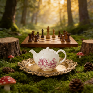 Alice In Wonderland Small Classic Teapot - Pink