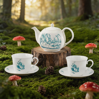 Alice in Wonderland 5 Pieces Tea Set - Blue