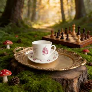 Alice in Wonderland Tea Cup & Saucer Pink