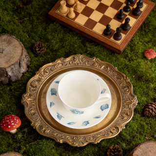Alice in Wonderland Tea Cup & Saucer Blue
