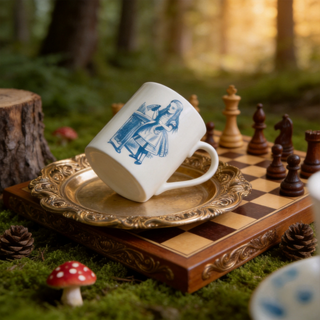 Alice in Wonderland Mug Blue