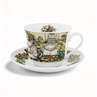 Brambly Hedge Manor Feast Tea Cup & Saucer - Berry Harvest Celebration