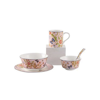 Cottage Garden Windsor 5 Pieces Set-Pink