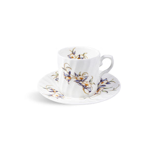 Just Orchid Swirl Coffee Cup & Stand