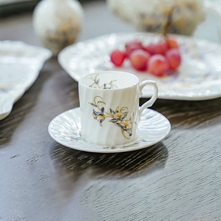 Just Orchid Swirl Coffee Cup & Stand