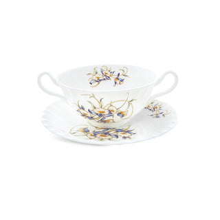 Just Orchid Swirl Cream Soup & Stand