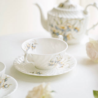 Just Orchid Swirl Cream Soup & Stand