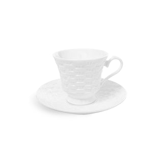 Basketweave Lancaster Tea Cup & Saucer