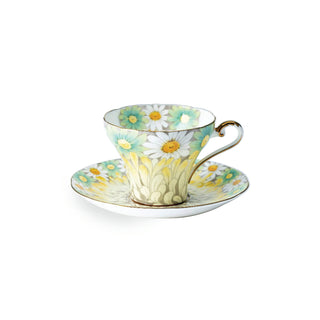 Daisy Corset Tea Cup and Saucer-Yellow