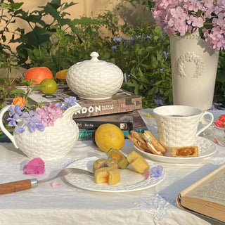 Basketweave Lancaster 5 Pieces Tea Set