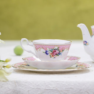 Chelsea Tea Cup & Saucer Pink