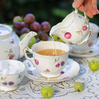 Florida Crocus 7 Pieces Tea Set with 600ml Teapot