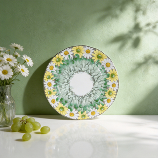 Daisy Sweet Plate-Green