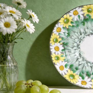 Daisy Sweet Plate-Green