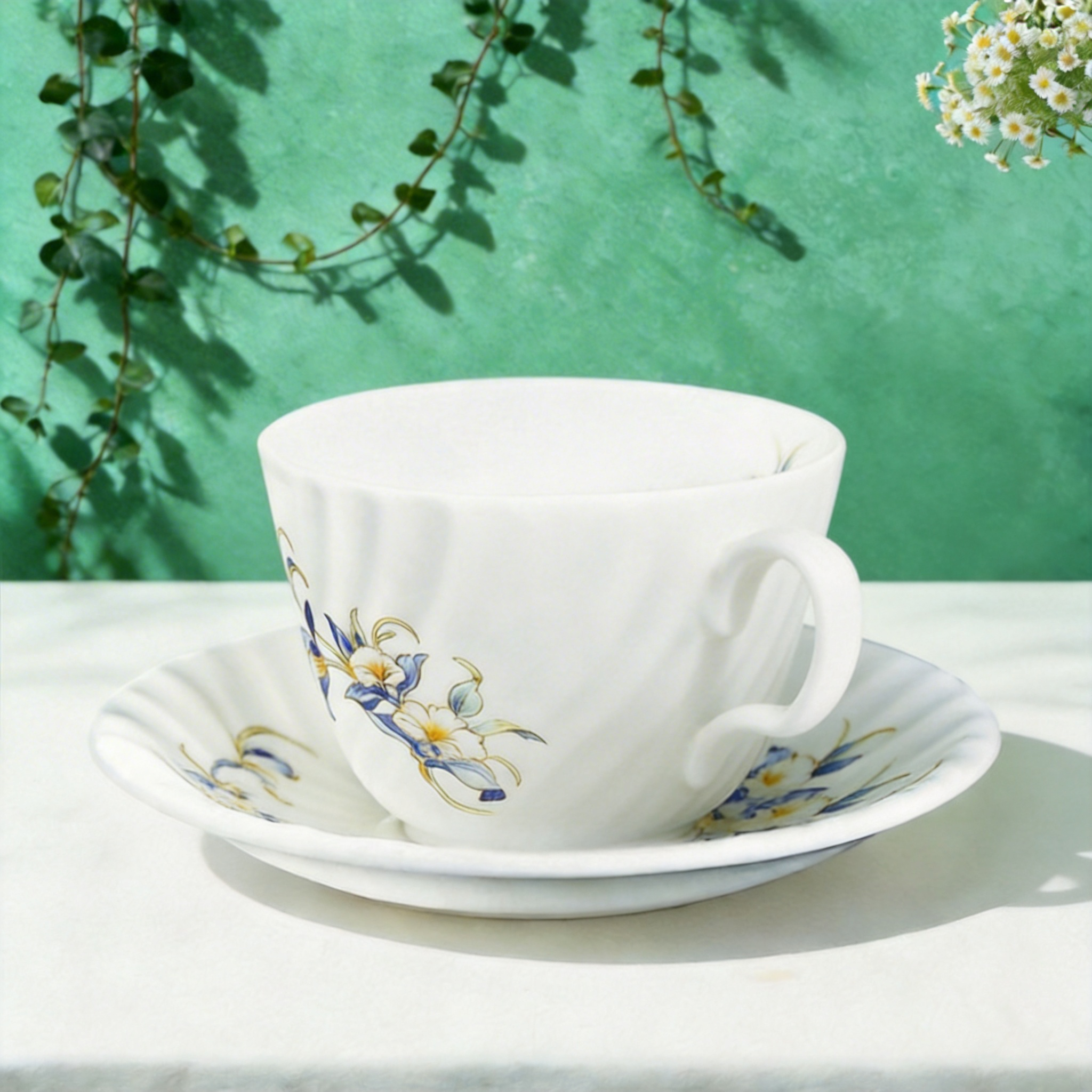 Just Orchid Swirl Tea Cup & Saucer – Aynsley