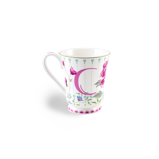 Peony Windsor Alphabet Mug-from A to Z