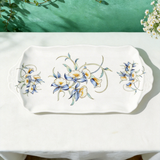 Just Orchid Swirl Sandwich Tray