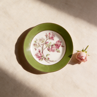 Colored Glaze Elizabeth Rose Sweet Plate-Mill Green