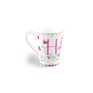 Peony Windsor Alphabet Mug-from A to Z