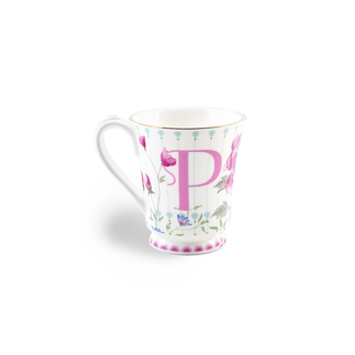Peony Windsor Alphabet Mug-from A to Z