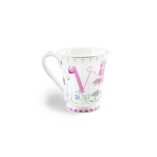 Peony Windsor Alphabet Mug-from A to Z